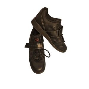 Nordic Lifting Weightlifting Shoes Men Black Hook and Loop Strap Size 11